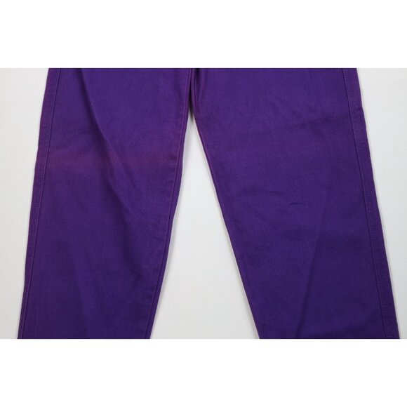 Deadstock Vtg 90s Streetwear Mens 29x34 Baggy Relaxed Skateboard Jeans Purple - Picture 3 of 15